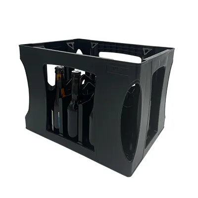 Casier à bouteilles en plastique 20 bières 50 cl noir - Mètres de bières, Emballages pour bouteilles de bières