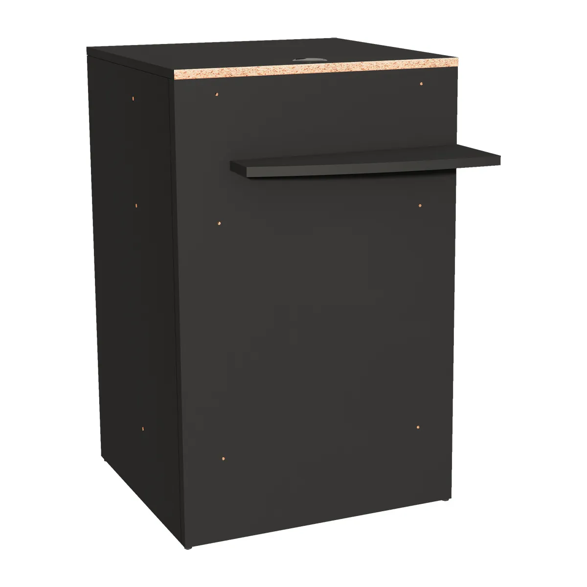 Comptoir d'accueil Soft Black - L 60,7 x H 94,5 cm - Comptoir Global