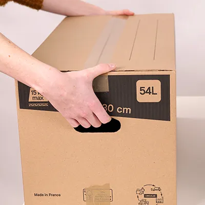 Caisse carton - Caisse américaine carton - Carton déménagement 54L - carton simple cannelure 60 x 30 x 30 cm - Lot de 20 - Caisses américaines cartons-6