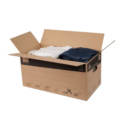 Caisse carton - Caisse américaine carton - Carton déménagement 54L - carton simple cannelure 60 x 30 x 30 cm - Lot de 20 - Caisses américaines cartons-9