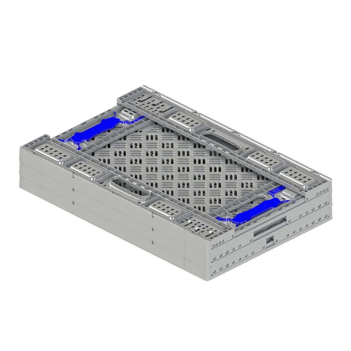 Caisse pliable en plastique - 33 L - Bacs à parois ajourées-2