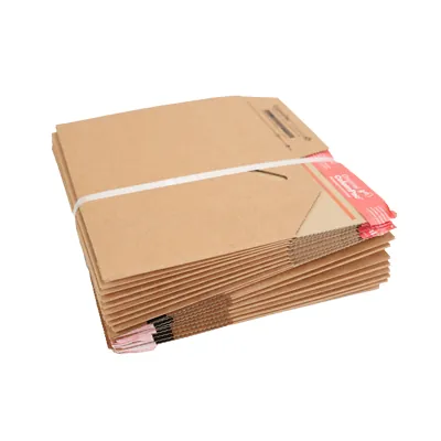 Carton d'expédition fond auto avec fermeture adhésive Eurobox S 14,5 x 9,5 x 14 cm - Boîte carton - Lot de 20 - Cartons d'expédition, Boîtes carton-1