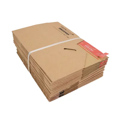 Carton d'expédition Colompac à fond auto et fermeture adhésive 19,5x9,5x9 cm - Boîte carton - Lot de 20 - Cartons d'expédition, Boîtes carton-1