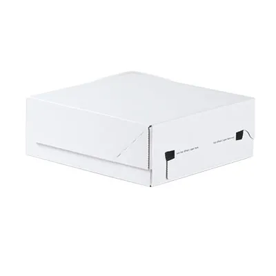 Carton d'expédition aller-retour blanc fermeture adhésive 23,1x23,9x9,5 cm - Boîte carton - Lot de 20 - Cartons d'expédition, Boîtes carton