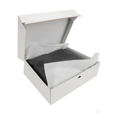 Carton d'expédition aller-retour blanc fermeture adhésive 44,5x37,9x13 cm - Boîte carton - Lot de 20 - Cartons d'expédition, Boîtes carton-5