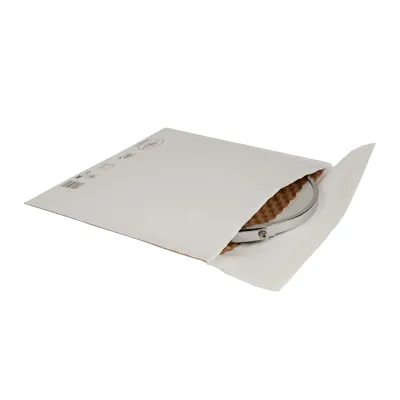 Pochettes matelassées à bulles kraft bi-couches 22 x 26,5 cm - Blanc - Paquet de 10 - Enveloppes à bulles-1