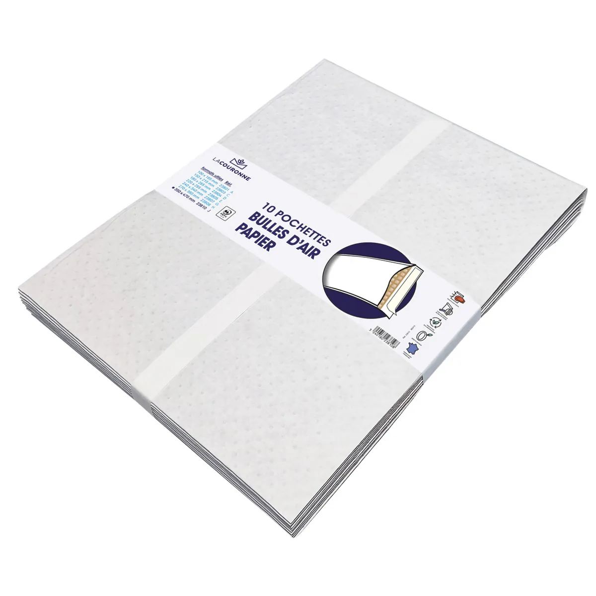 Pochettes matelassées à bulles kraft bi-couches 35x47 cm - Enveloppes à bulles-1