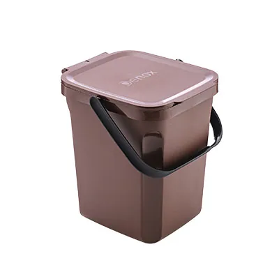 Poubelle à déchets organiques de 10 L avec poignée - Poubelles professionnelles