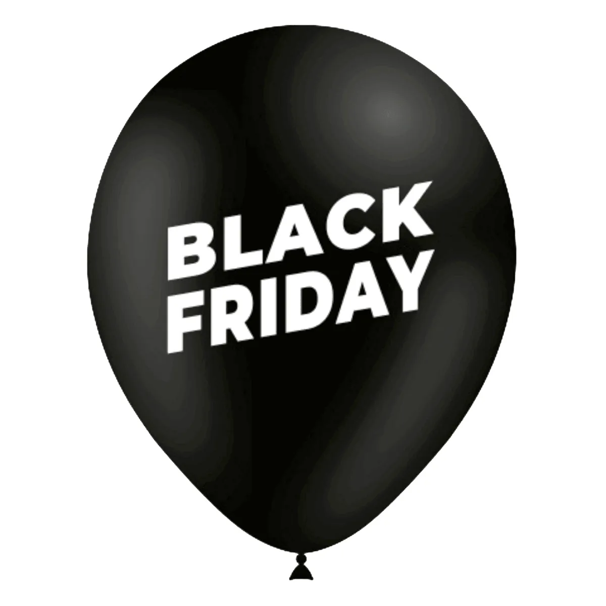 Ballon latex noir Black Friday ø 30 cm – Lot de 8 - Ballons et Accessoires de fête