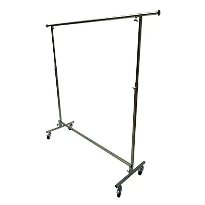 Portant droit L150cm avec tirettes - Hauteur réglable 130 à 230 cm - métal - gris - Portants à vêtements pliables