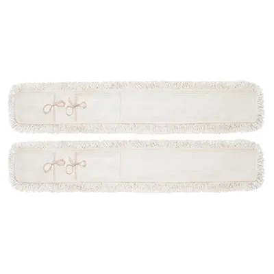 Paire de frange de rechange en coton pour balai ciseaux - Lavage sols