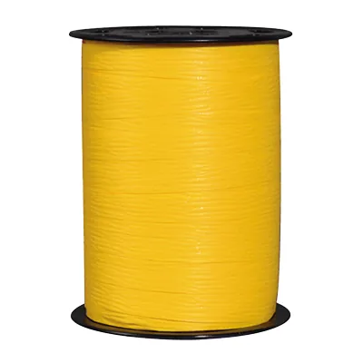 Bolduc mat jaune moutarde Matline 10 mm x 250 m polypropylène - Bolducs unis