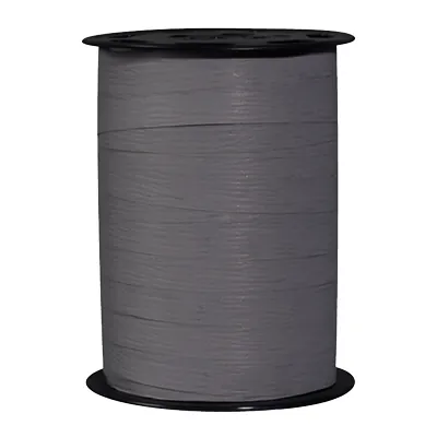 Bolduc mat gris foncé 10 mm x 250 m polypropylène - Bolducs unis