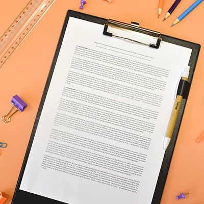 Porte-bloc à pince - A4 - noir - 35 x 23 cm - Porte-blocs et Porte-documents-1