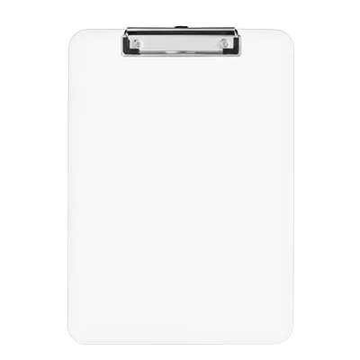 Porte bloc à pince A4 plexiglas transparent 31,5 x 22,5cm - Porte-blocs et Porte-documents