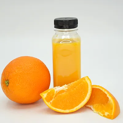 Bouteille carrée en plastique PET transparent avec bouchon noir 250 ml - Bouteilles et pots cylindriques-1