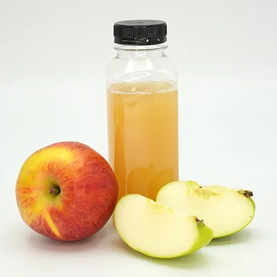 Bouteille carrée en plastique PET transparent avec bouchon noir 330 ml - Bouteilles et pots cylindriques-1