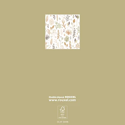 Bon cadeau esprit forêt vert/brun 12x12cm + enveloppe adhésive – Paquet de 12 - Bons cadeaux-1