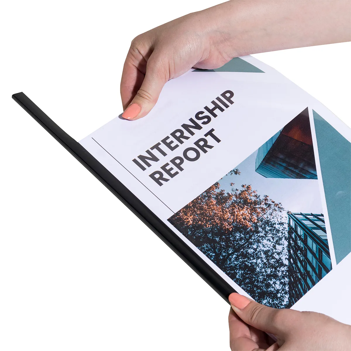 Baguette reliure Serodo 3mm Noir jusqu'à 30 feuilles A4 – Boîte de 25 - Relieuses-2