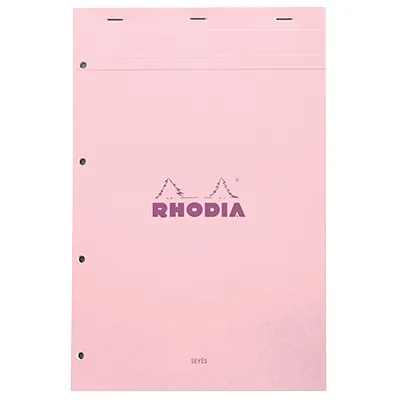 Bloc note agrafé Rhodia Reflets Pastel N°20 Séyès - 80 feuillets - 31,8 x 20,2 cm - Cahiers et blocs notes-3