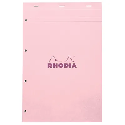 Bloc note agrafé Rhodia Reflets Pastel N°20 5/5 - 80 feuillets - 31,4 x 20,2 cm - Cahiers et blocs notes-1