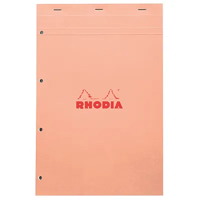 Bloc note agrafé Rhodia Reflets Pastel N°20 5/5 - 80 feuillets - 31,4 x 20,2 cm - Cahiers et blocs notes-2
