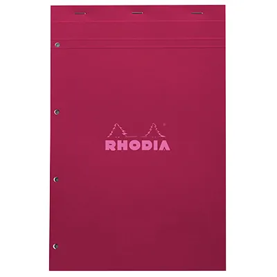 Bloc note agrafé Rhodia Reflets Pastel N°20 5/5 - 80 feuillets - 31,4 x 20,2 cm - Cahiers et blocs notes-4