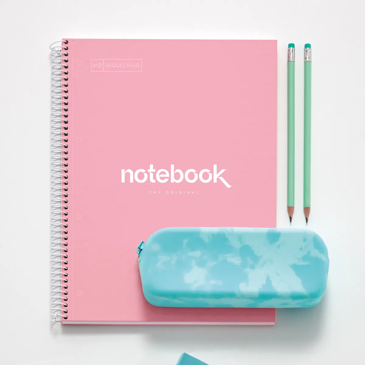 Bloc note Notebook A4 Emotion 80F Quadrillé 5x5 90g - Rose - Cahiers et blocs notes-2
