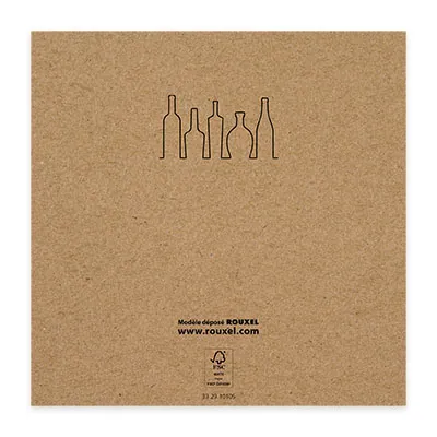 Bon cadeau kraft “Bonne dégustation” 12x12cm avec enveloppe – Paquet de 12 - Bons cadeaux-2