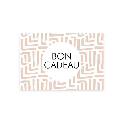 Bon cadeau graphique nude 17 x 11,5 cm avec enveloppe – paquet de 25 - Bons cadeaux