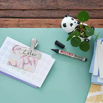 Marqueurs permanents noir Edding E-25 EcoLine – Pointe fine 1 mm - Paquet de 10 - Marqueurs-3