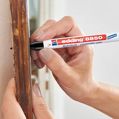 Marqueur de précision noir Edding 8850 – Pointe extra longue 1 mm – Blister de 10 - Marqueurs-3