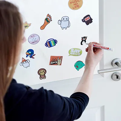 Marqueur décolle‑étiquettes Edding 8180 – Pointe biseautée 4 mm - Marqueurs-7