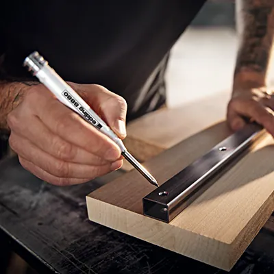 Crayon de chantier avec porte-mine - Crayon menuisier Edding E-8880 graphite - Crayons à papier-2