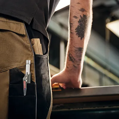 Crayon de chantier avec porte-mine - Crayon menuisier Edding E-8880 graphite - Crayons à papier-6