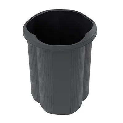 Poubelle de tri sélectif 50L plastique recyclé – Exacompta ECOBLACK - Corbeilles à papier