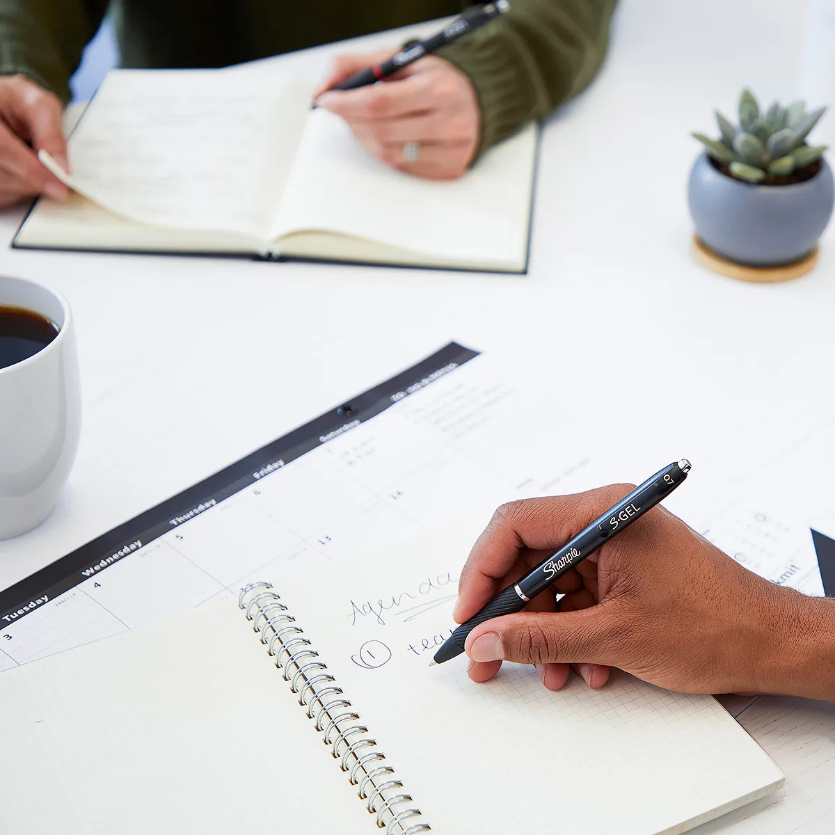 Stylos gel Noir/Bleu/Rouge Sharpie S-Gel Rétractables pointe 0.7mm - Lot de 3 - Stylos billes-4