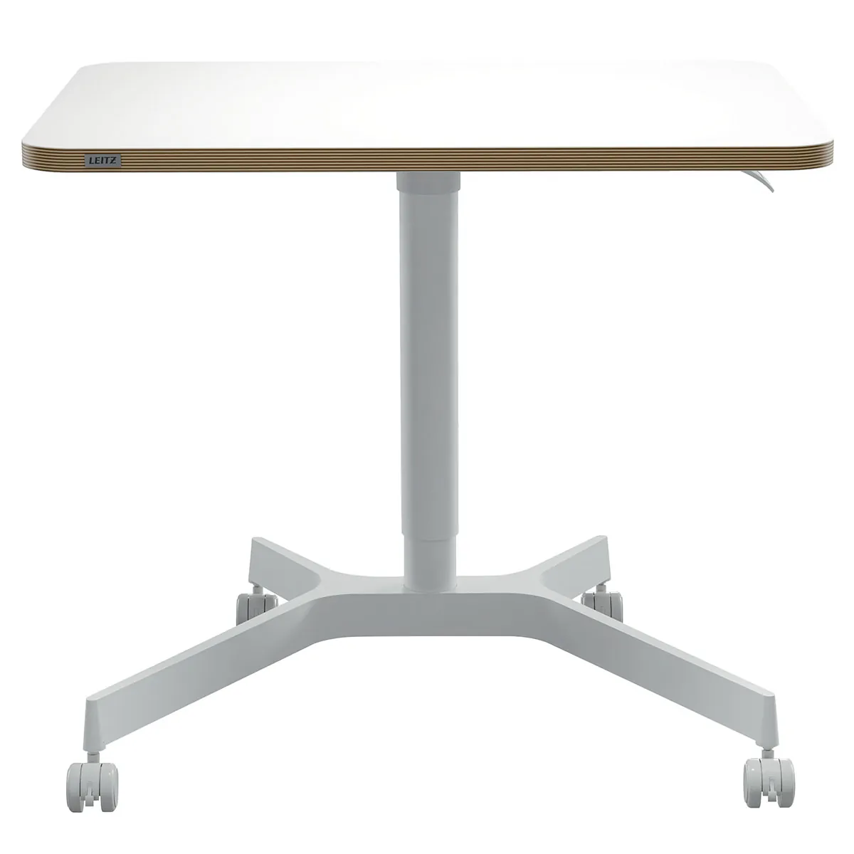 Bureau de coworking assis-debout manuel Leitz Ergo blanc 80×60 cm + H 75–114 cm - Mobilier coworking
