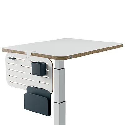 Petit organiseur de bureau Leitz Ergo blanc, 42×25 cm, kit 3 accessoires inclus - Mobilier coworking-2