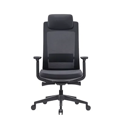 Siège de bureau ergonomique Tokyo synchrone 3 positions, noir, soutien lombaire, accoudoirs 3D - Sièges de bureaux-4