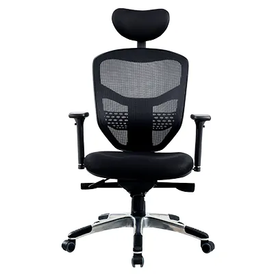 Siège de bureau ergonomique Stockholm synchrone 5 positions, noir, soutien lombaire, accoudoirs 3D - Sièges de bureaux-1