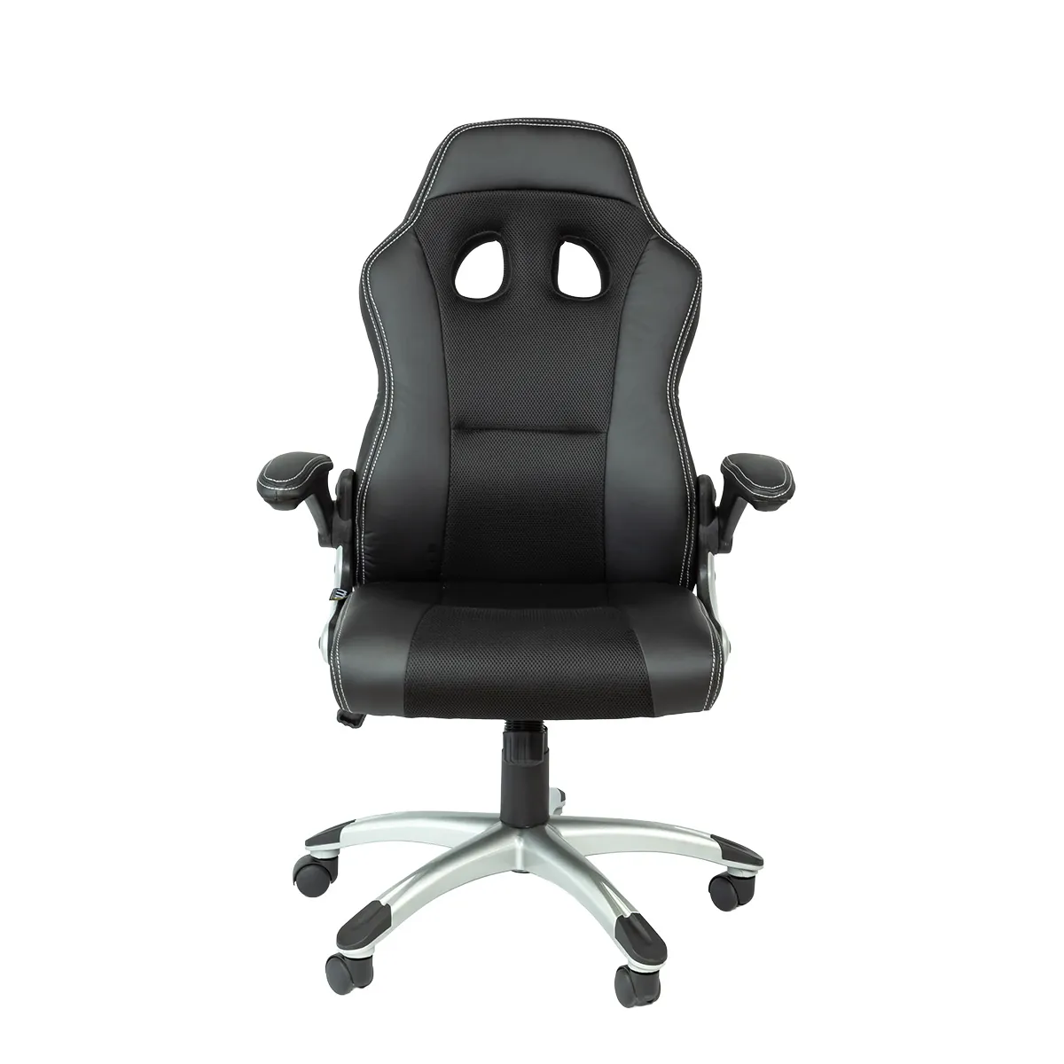 Fauteuil de bureau baquet Montecarlo type racing – Chaise gaming professionnelle - Noir - Sièges de bureaux