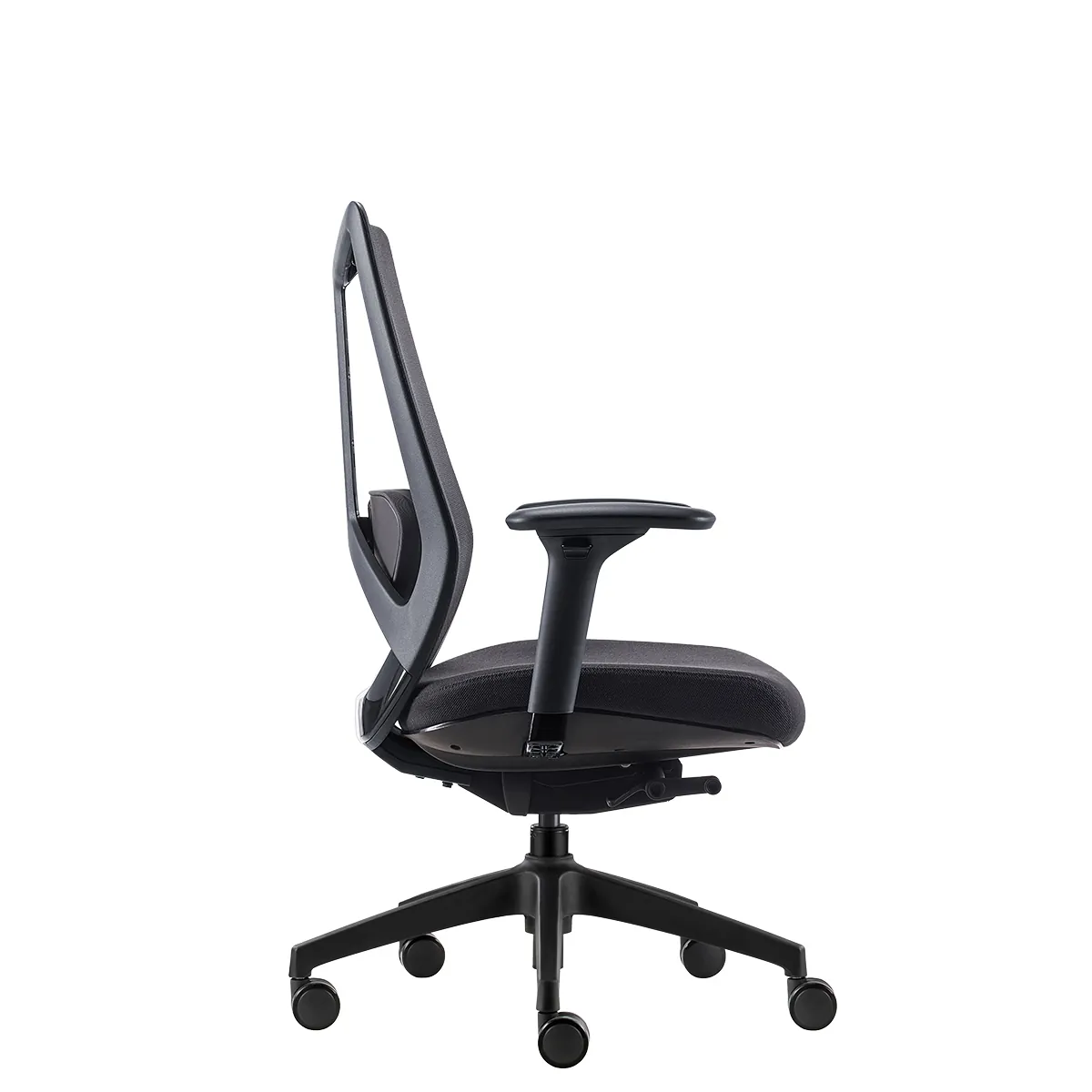 Siège de bureau design Arco Claudio Bellini synchrone 4 positions accoudoirs 3D - Noir - Sièges de bureaux-3