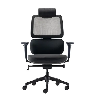 Siège de bureau ergonomique synchrone Orca design Hans Thyge & Co accoudoirs 3D - Noir - Sièges de bureaux-1