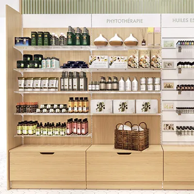 Caisson tiroir Store Sherman cognac 100 x 42,7 x 40 cm – Meuble de rangement pour magasin  - Caissons de rangement-4