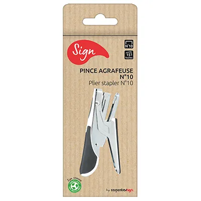 Pince agrafeuse n°10 Sign Softgrip agrafes 10/4 – Capacité 15 feuilles - Agrafage-1