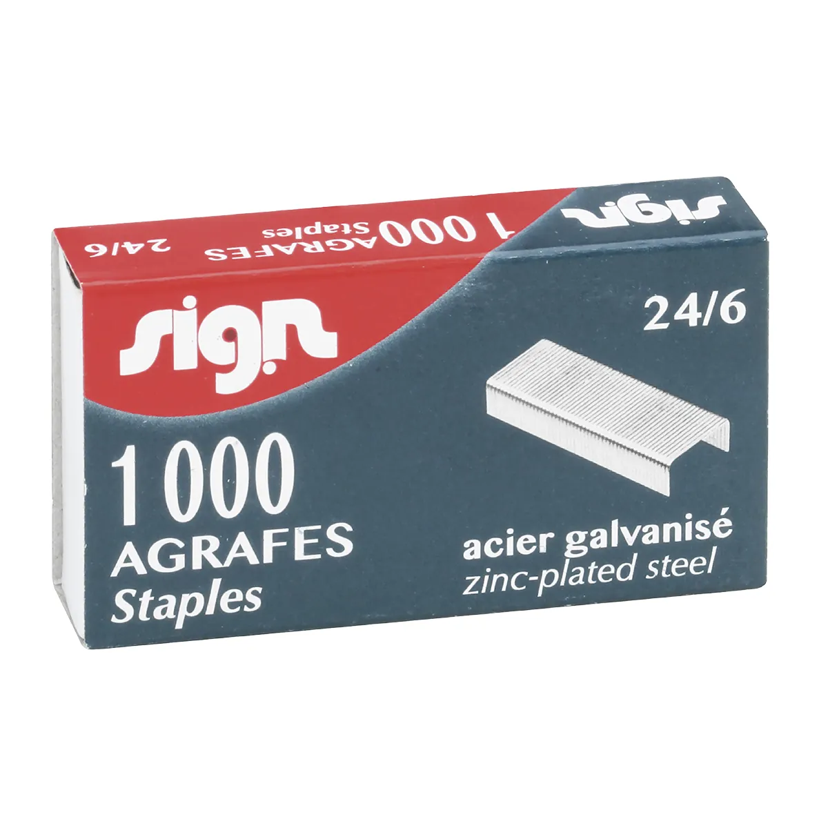 Agrafes Standard Sign 24/6 en Acier Galvanisé - Paquet de 4000 - Agrafage-1