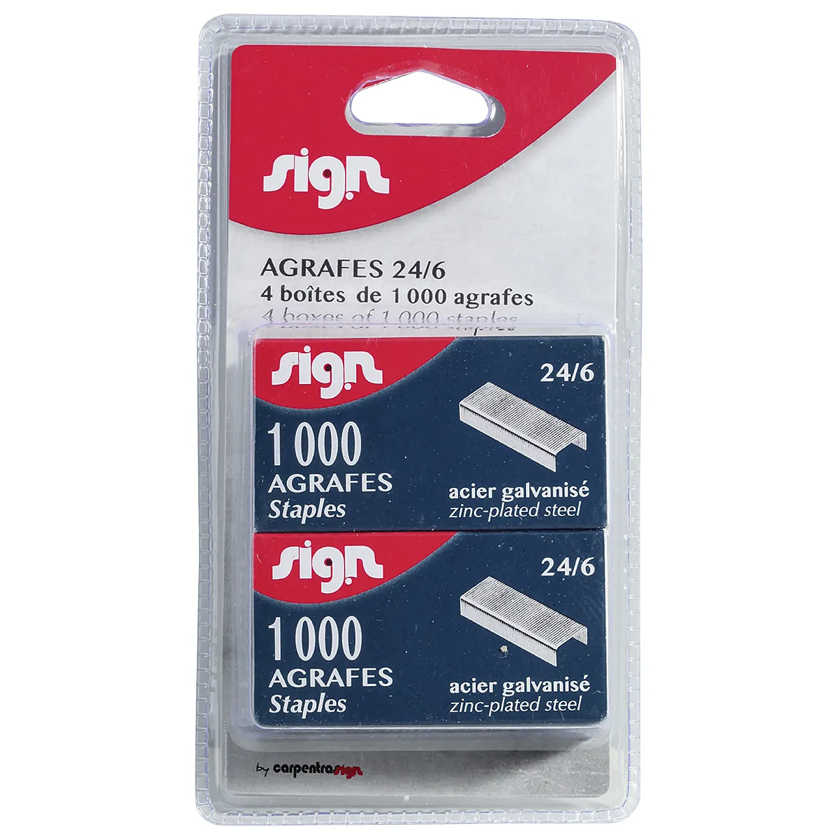 Agrafes Standard Sign 24/6 en Acier Galvanisé - Paquet de 4000 - Agrafage-2