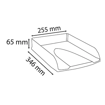 Corbeille à courrier Combo Styli Skandi bleu pacifique - Format A4+ - 500 feuilles - Corbeilles à courrier et revues-6