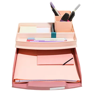 Corbeille à courrier Combo Styli Skandi vieux rose – Format A4+ - 500 feuilles - Corbeilles à courrier et revues-5